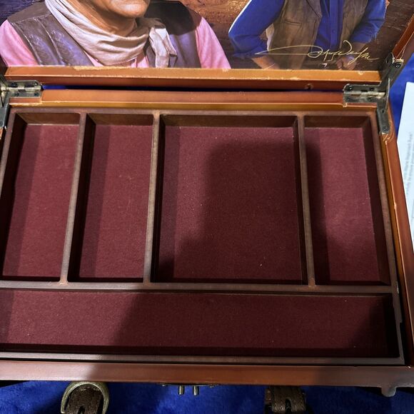 Bradford Exchange John Wayne Stagecoach Trunk Valet Box Hidden Compartment New - Picture 12 of 16